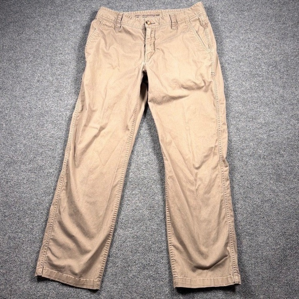 Toad&Co Mission Ridge Pant Mens 32x32 Brown Organic Cotton Chino Regular Fit